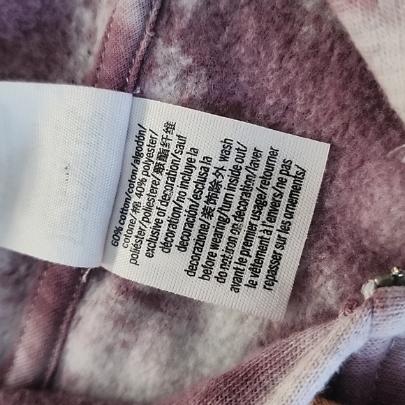 NEW! PINK Victoria's Secret Tie Dye Everyday Perfect Full Zip Hoodie Small - Picture 5 of 10